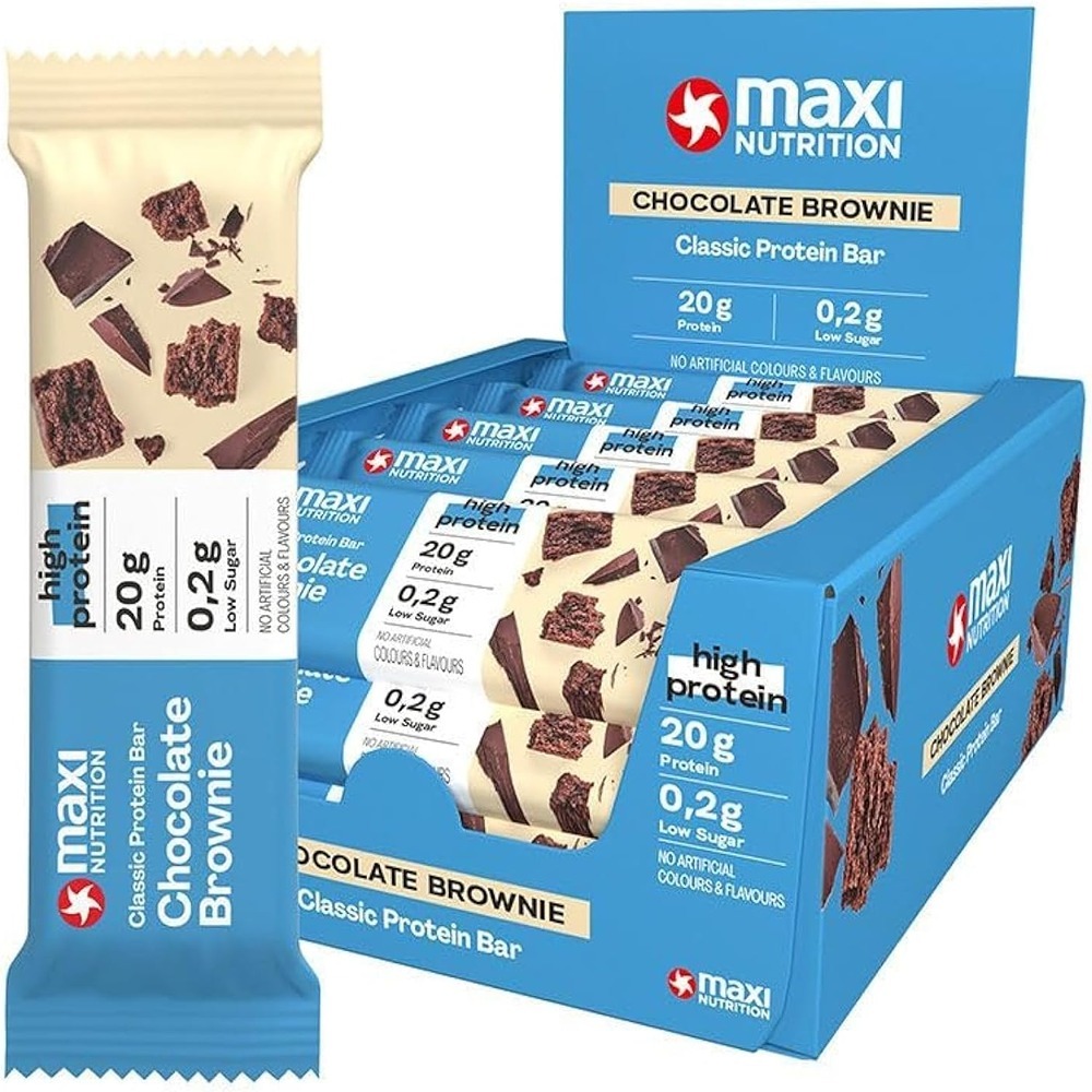 Maxi Nutrition - Chocolate Brownie Classic Protein Bar - Pack of 16 - 40 gm