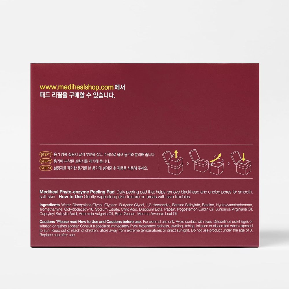Mediheal Day & Night Phyto-Enzyme Peeling Pad - 90 Pcs