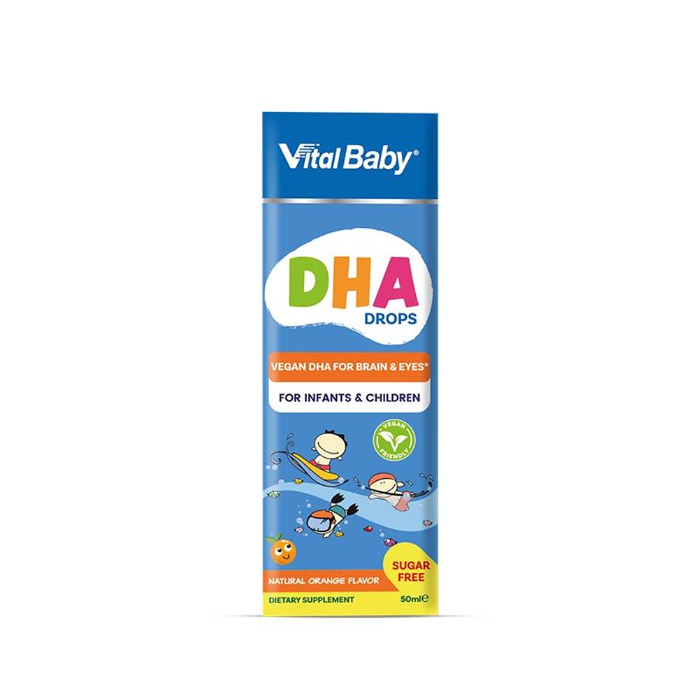 Vital Healthcare - Vital Baby DHA Drops - Orange Flavour - 50 ml