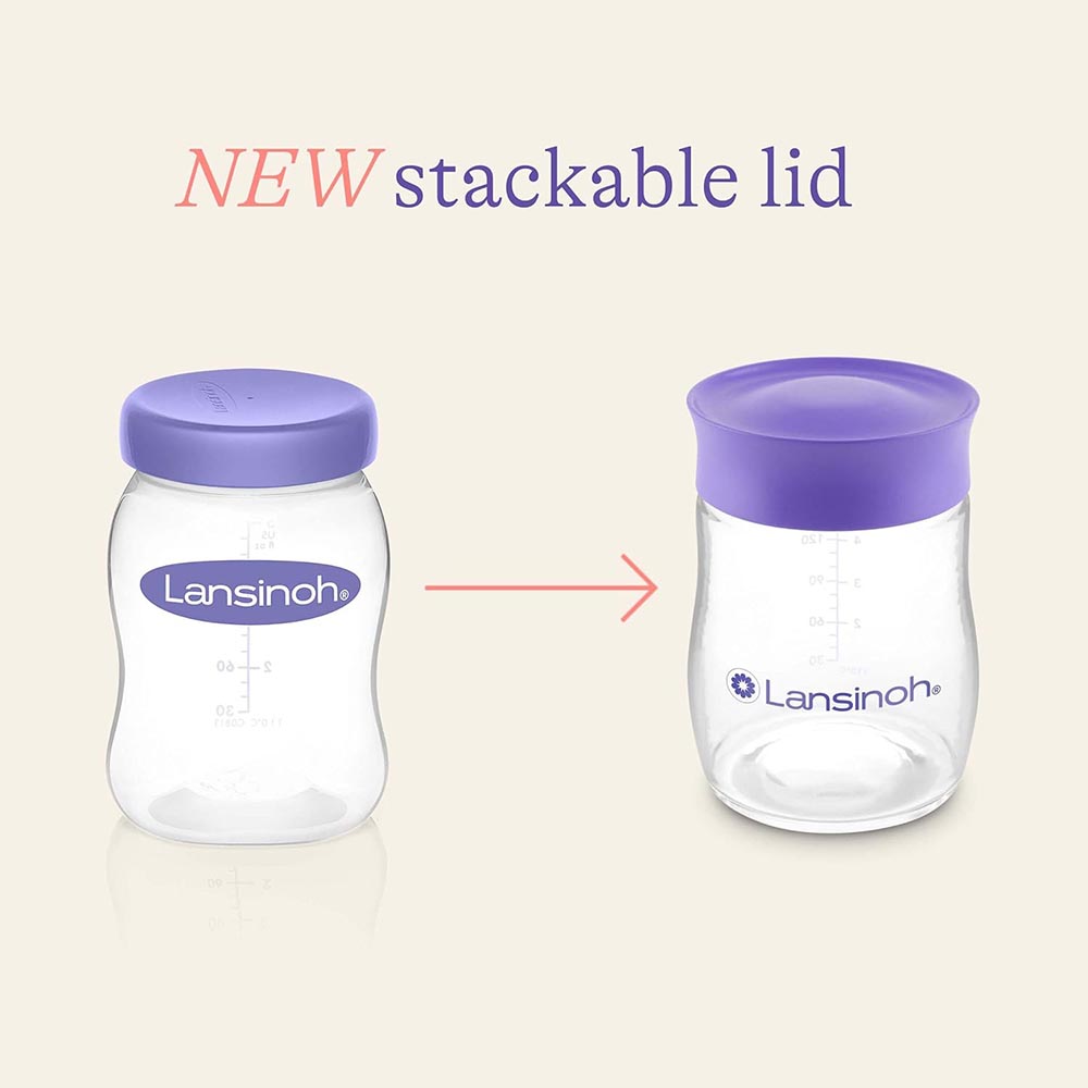 Lansinoh - Breastmilk Storage Bottles - 160ml - Pack of 4