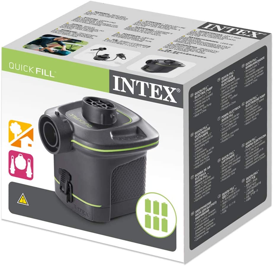 Intex - Quick Fill Battery Pump - Black
