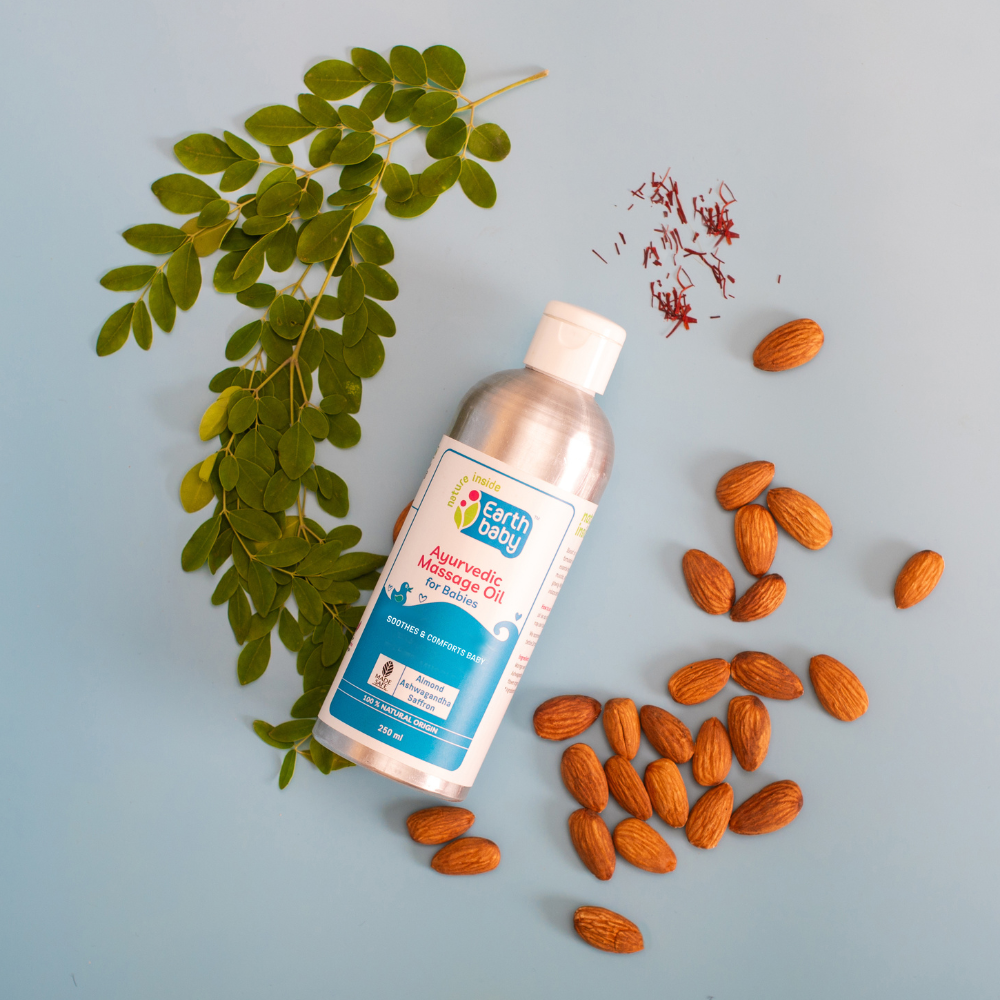 إيرث بيبي - زيت تدليك أيورفيدي للأطفال - 250 مل