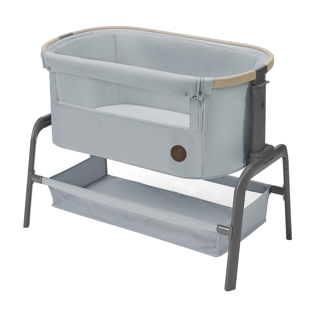 Maxi-Cosi Lora 2-in-1 Bedside Co-Sleeper Crib - Grey Eco