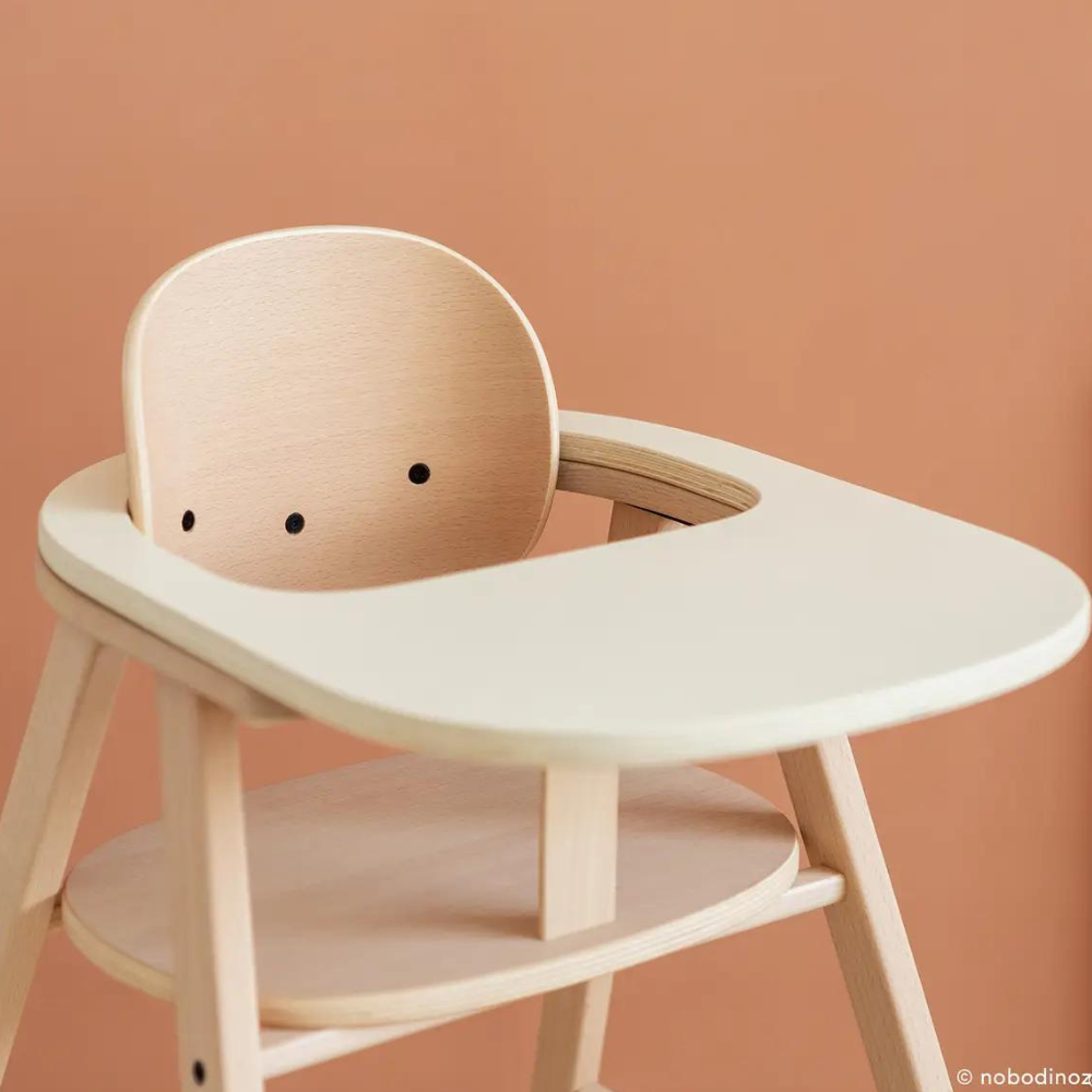 Nobodinoz Growing Green High Chair Tray - Beige