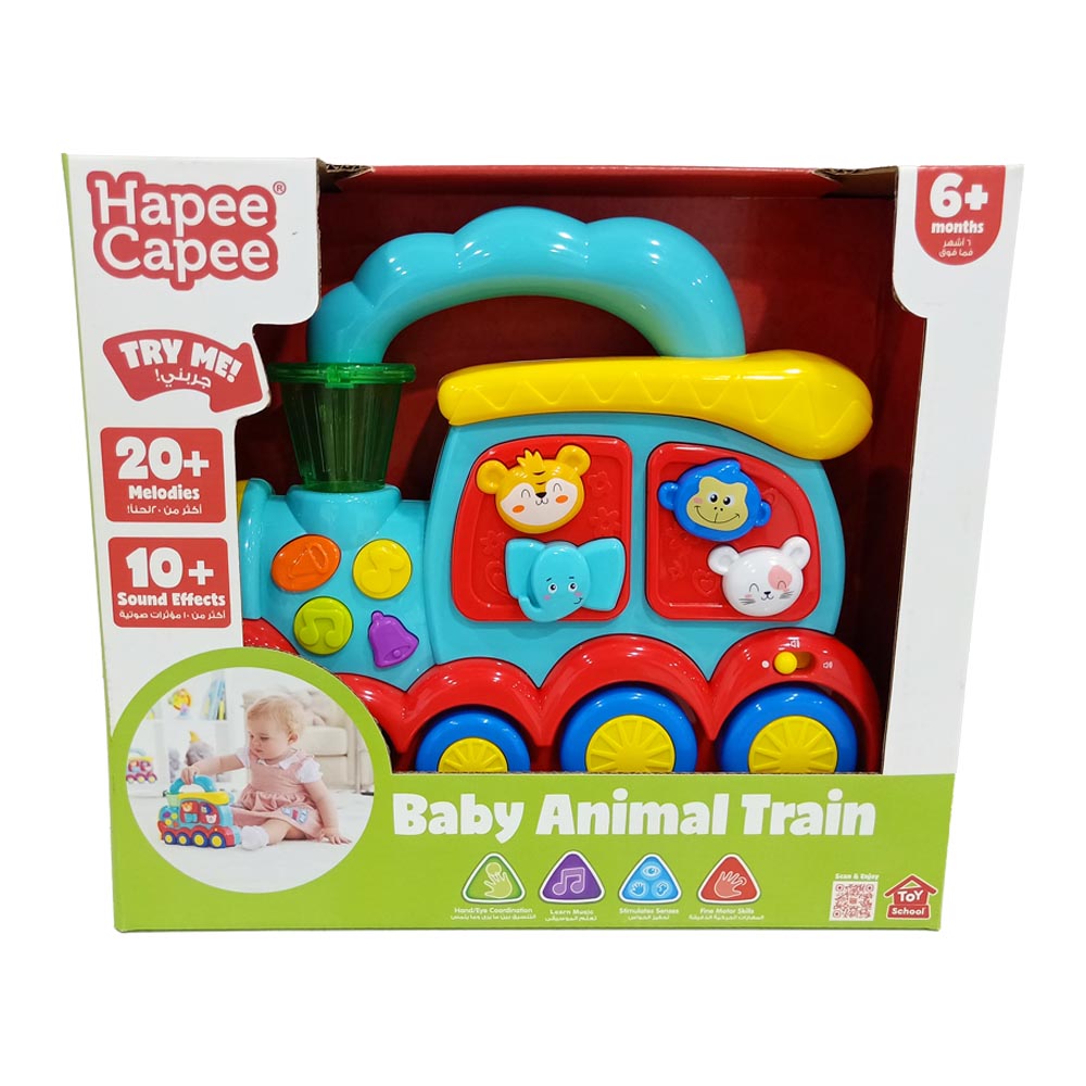 Hapee Capee - Light & Sounds Baby Animal Train