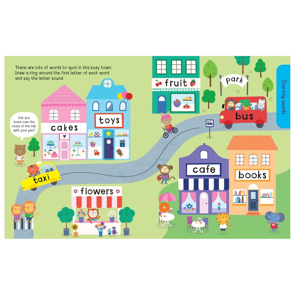 كتاب قابل للمسح للأطفال في السنوات المبكرة - جاهز للقراءة