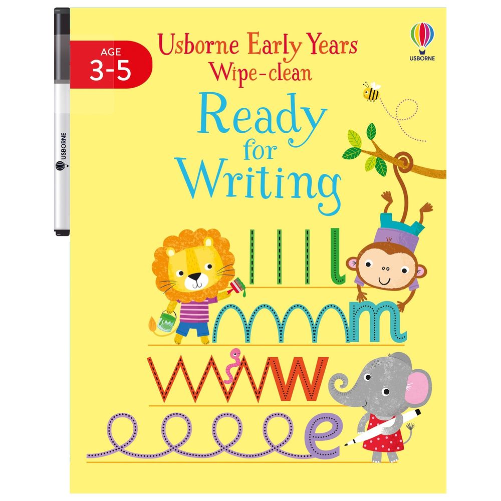 كتاب قابل للمسح للأطفال في السنوات المبكرة - جاهز للكتابة