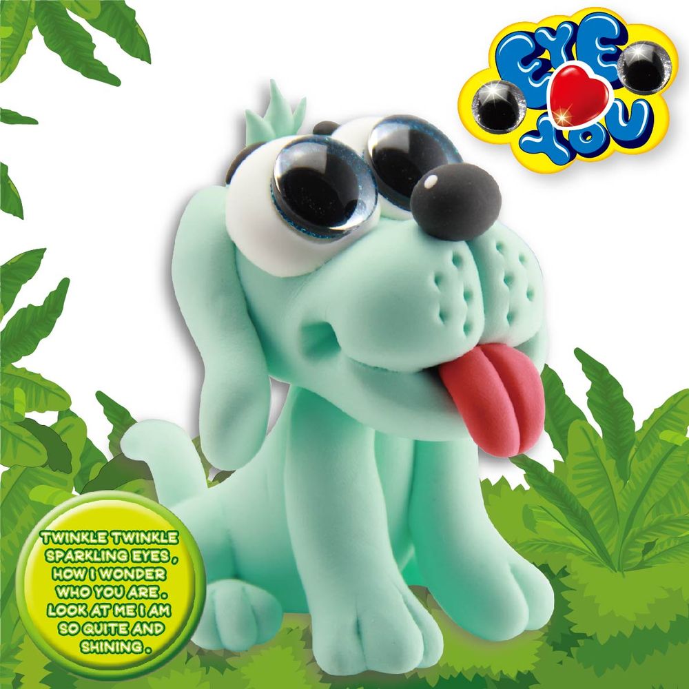 Paulinda - Sparkling Eye Super Dough - Green - 54 gm