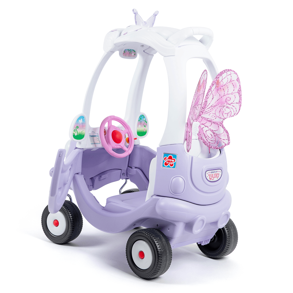 Grow'n Up My Fairy Princess Coupe Manual Ride-On Toy - Purple