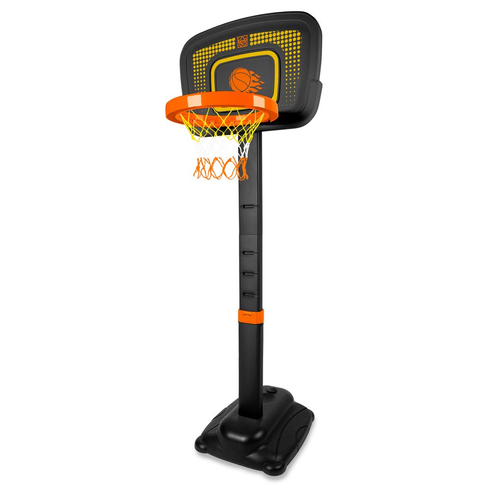 Grow'n Up Basketball Stand With Ball & Pump Set - Black