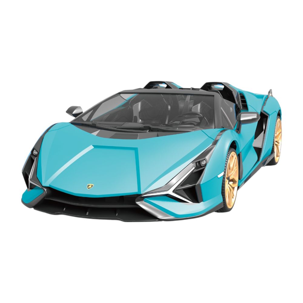 آر دبليو- سيارة لامبورجيني سيان رودستر للتحكم عن بعد بمقياس 1/16