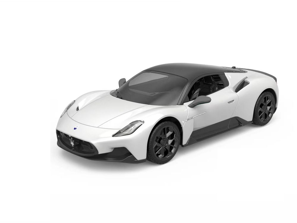 آر دبليو - سيارة مازيراتي MC20 1/16 - أبيض - بتحكم عن بعد