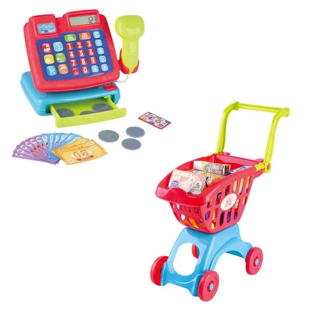 بلايغو - مجموعة التسوق والدفع في السوبر ماركت - 42 قطعة