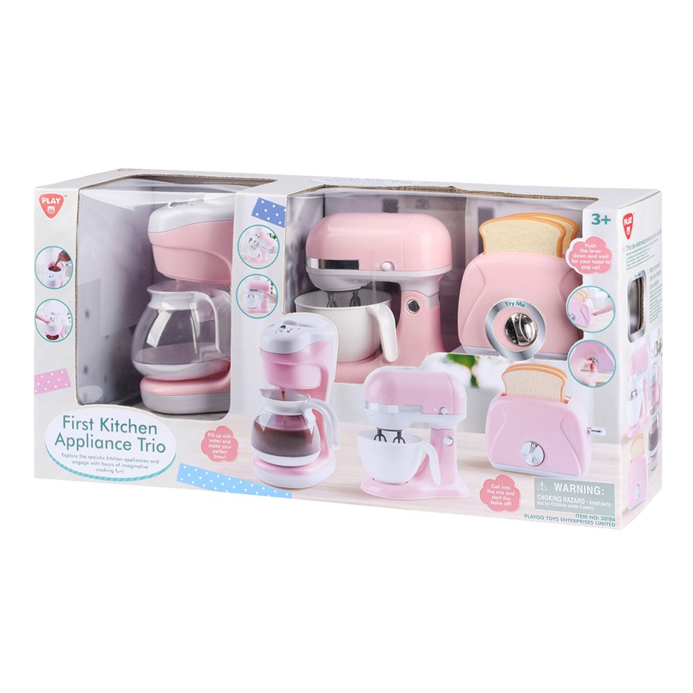 بلاي جو - ألعاب أجهزة المطبخ الثلاثية الأولى - تعمل بالبطارية