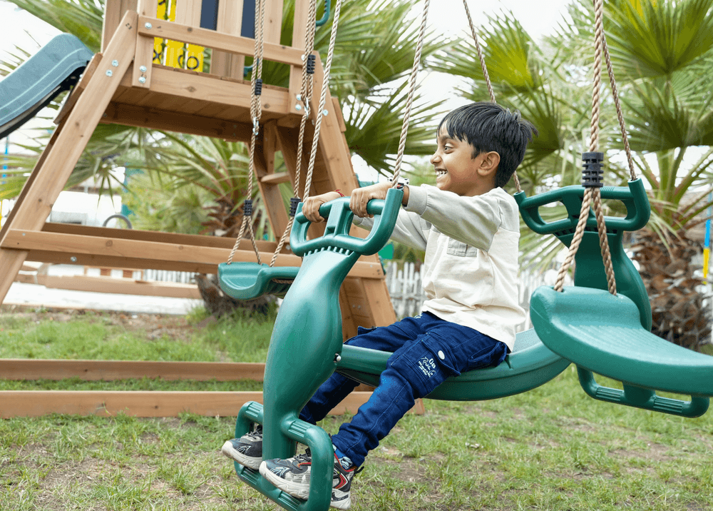 مجموعة أرجوحة خشبية اريبيان بابون من ديناميك سبورتس