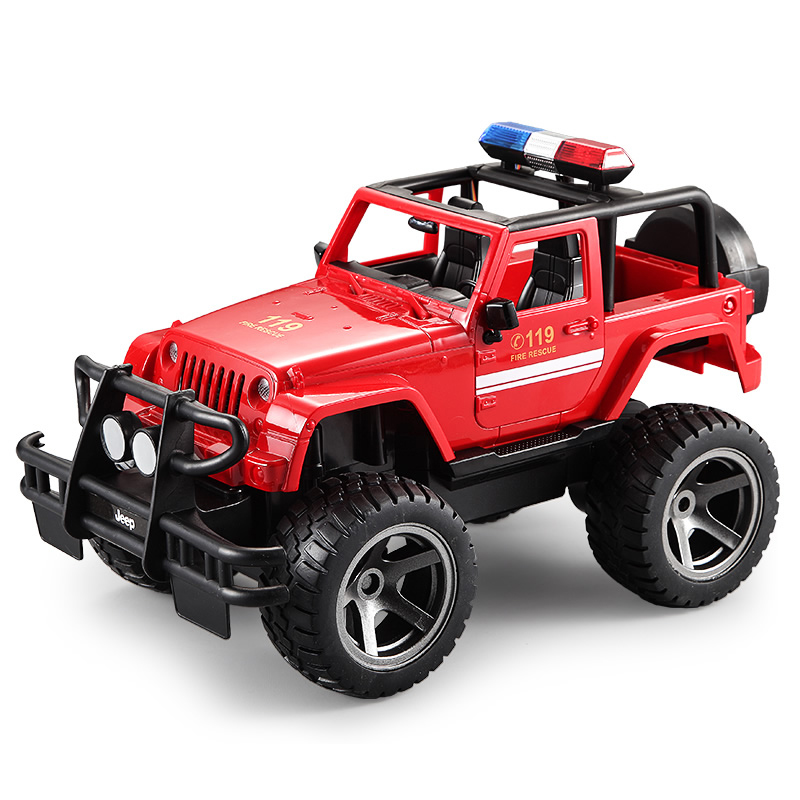 DOUBLE E - 1:12 Jeep Fire Rescuer - Red