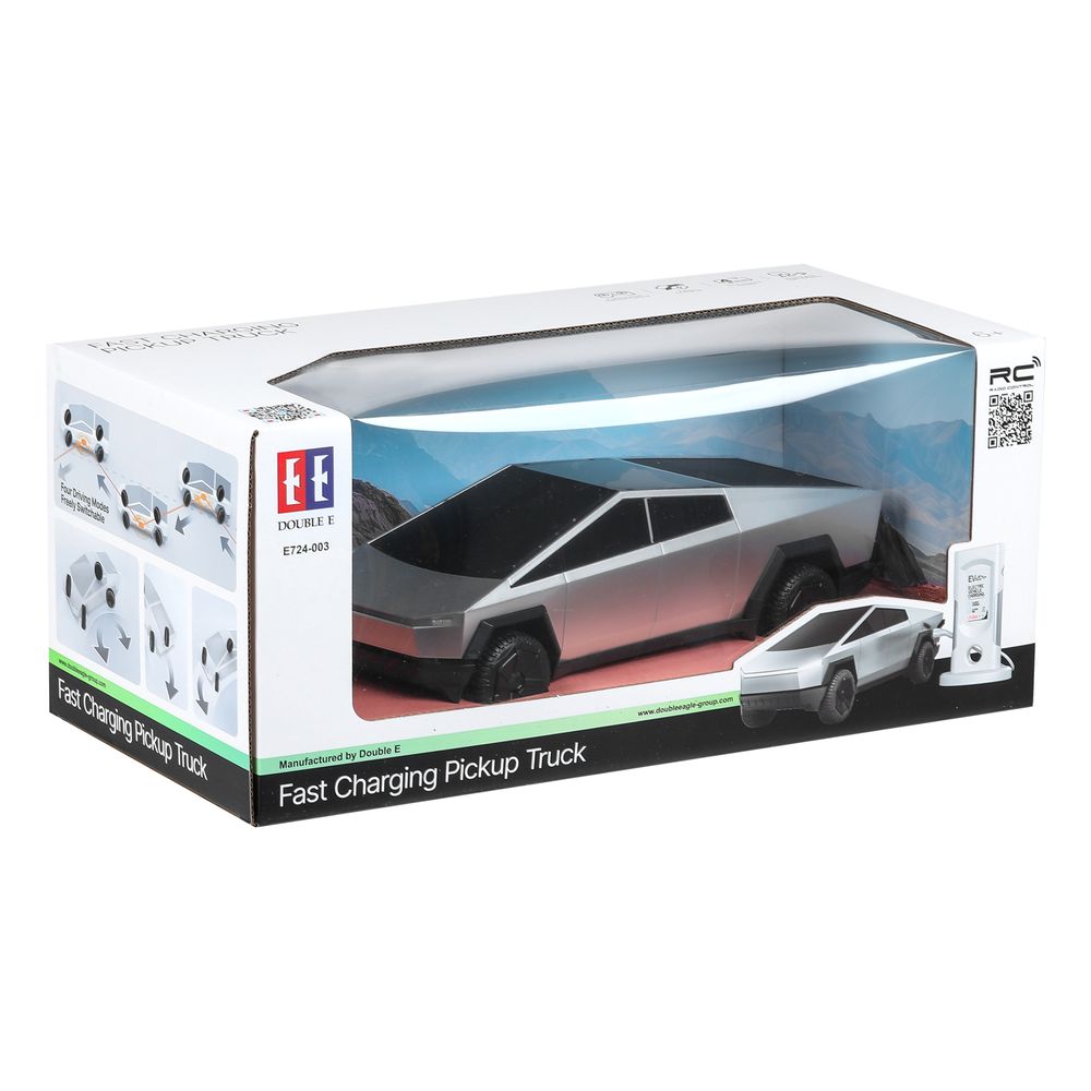 DOUBLE E - 1:16 New Energy Cybertruck - Silver