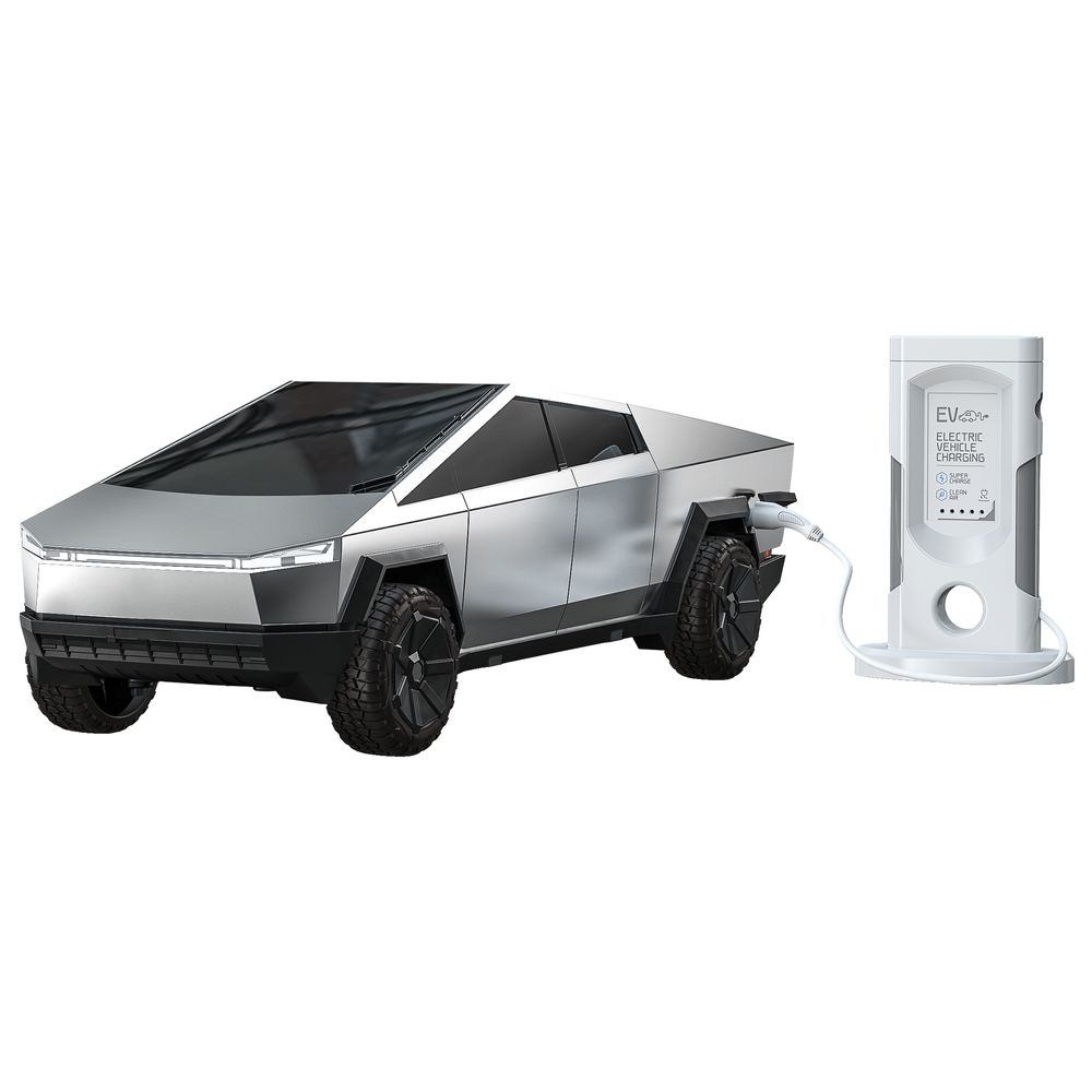 DOUBLE E - 1:16 New Energy Cybertruck - Silver