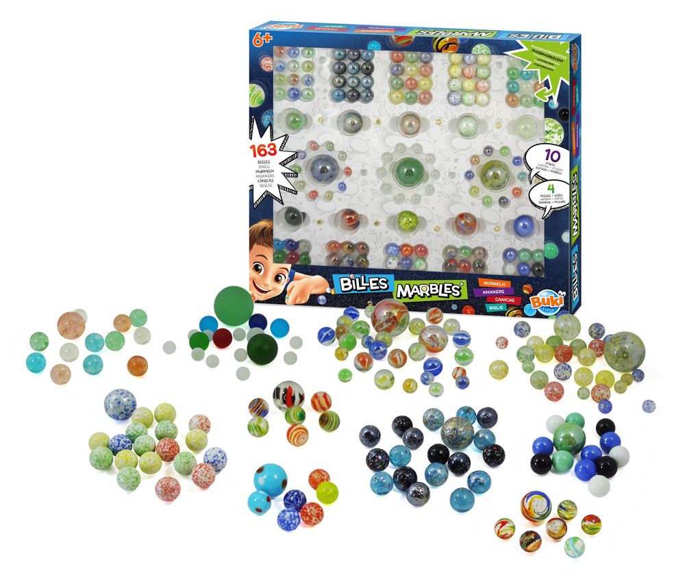 Buki France - Box Of Marbles - 163 Pcs