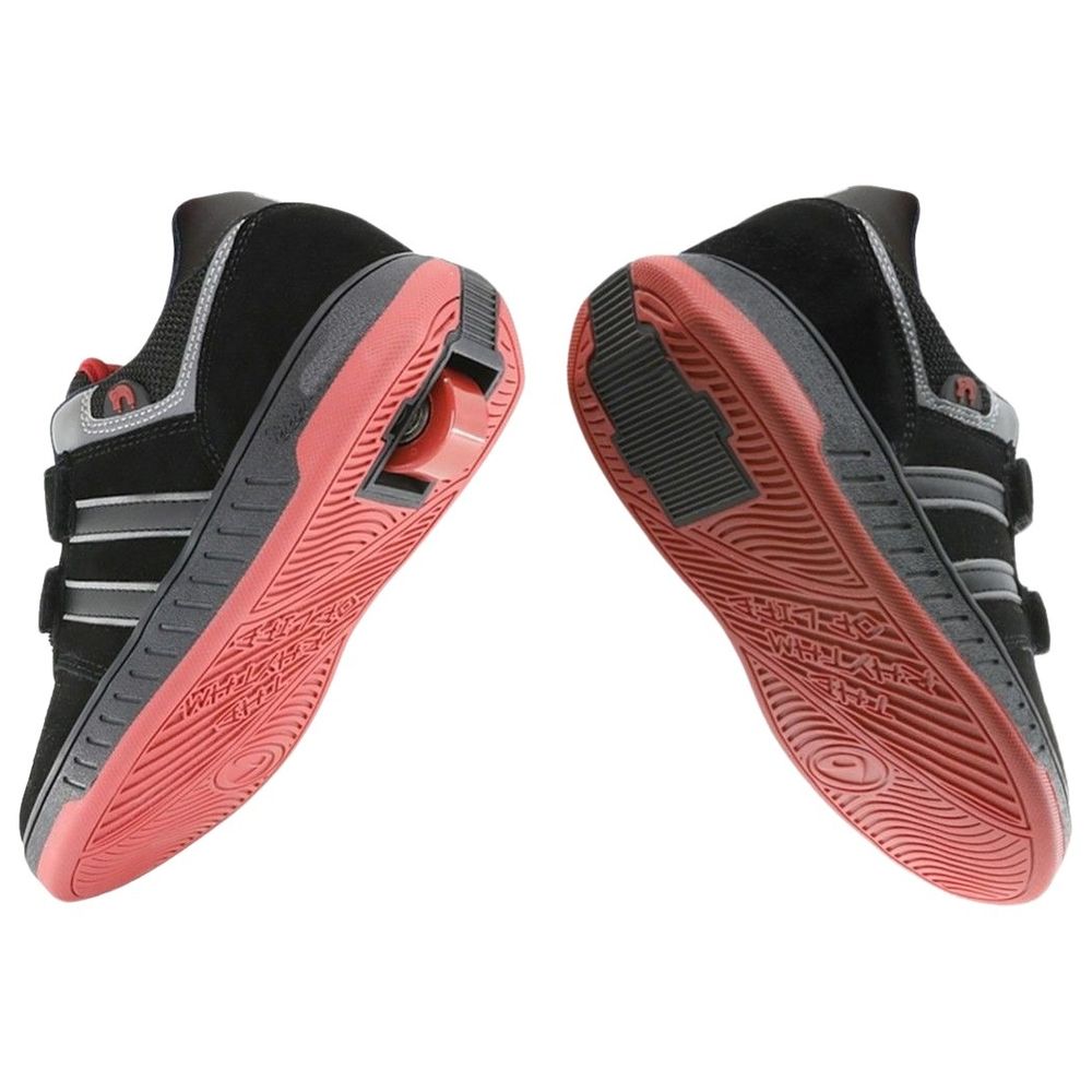 Breezy Rollers - Shoes With Wheels For Kids - Black/Grey