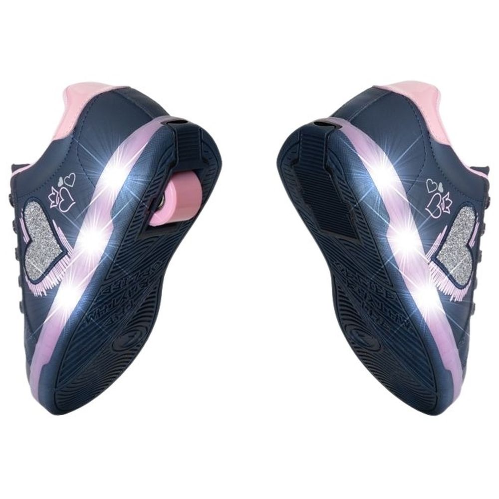 Breezy Rollers - Shoes With Wheels For Kids - Black/Pink