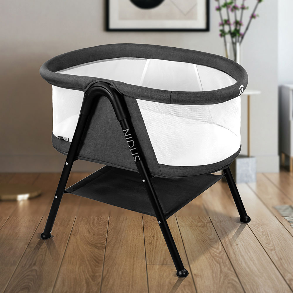 أسالفو - مهد أطفال نيدوس تريب صغير - أنثراسيت