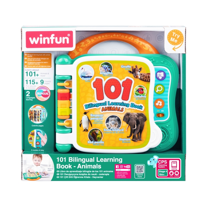 Winfun - Bilingual Learning Book - 101 Animals