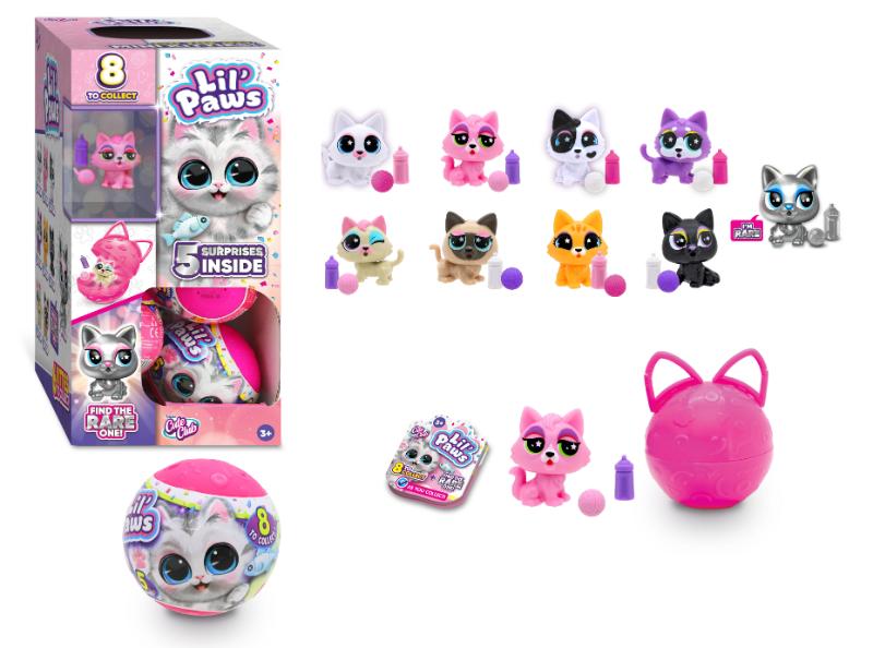 فانفيل - مجموعة قطط صغيرة لطيفة قابلة للتجميع - قد يختلف الشكل واللون - قطعة واحدة