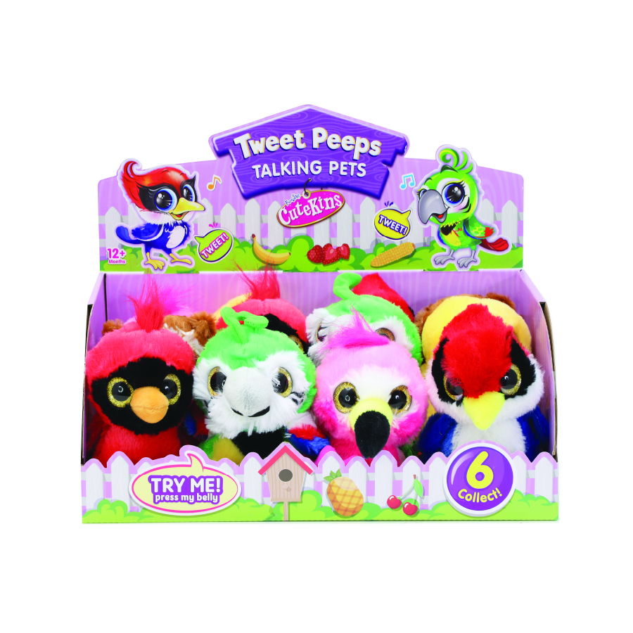 Funville - Tweet Peeps Talking Plush Pet - 12 cm - Style May Vary - 1 Pc