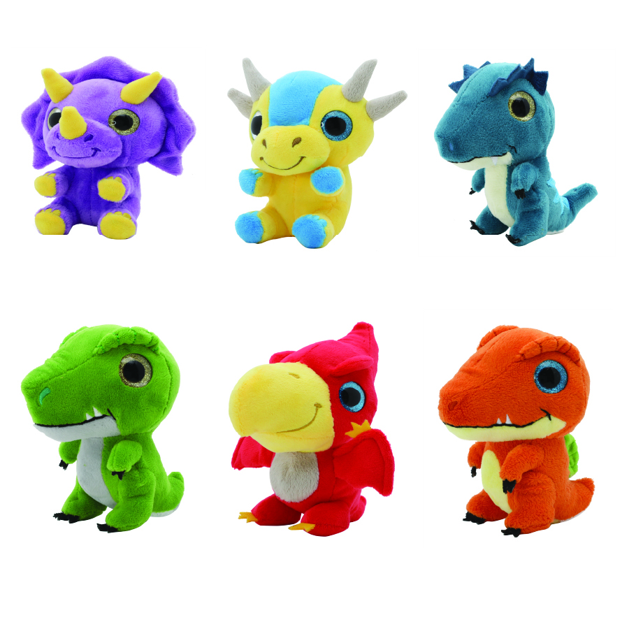 Funville - Roaring Pals Plush Dinosaurs - 12 cm - Style May Vary - 1 Pc