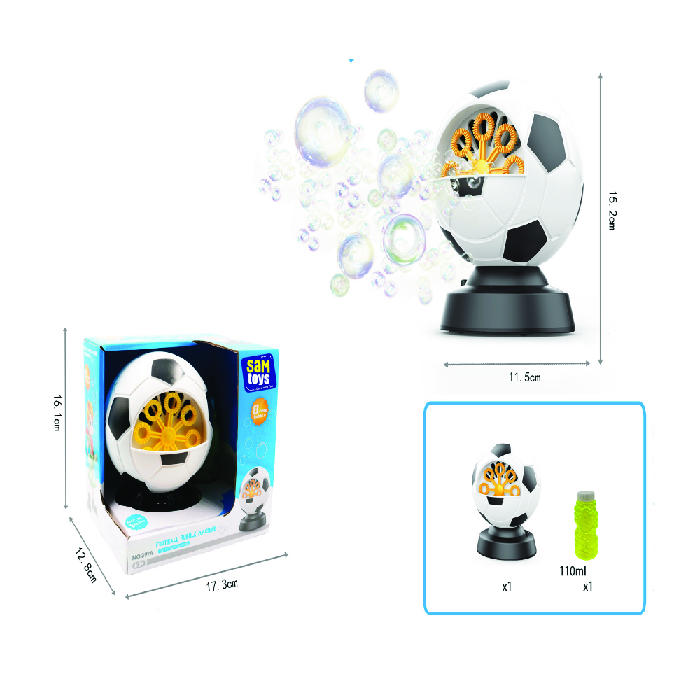 Sam Toys - Football Bubble Machine With Sounds