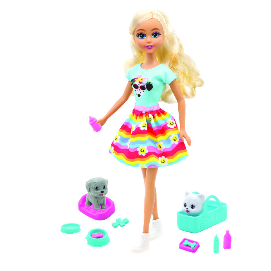 Funville - Dreameez Baby Girl Doll Doggy Day Care Set - 29 cm