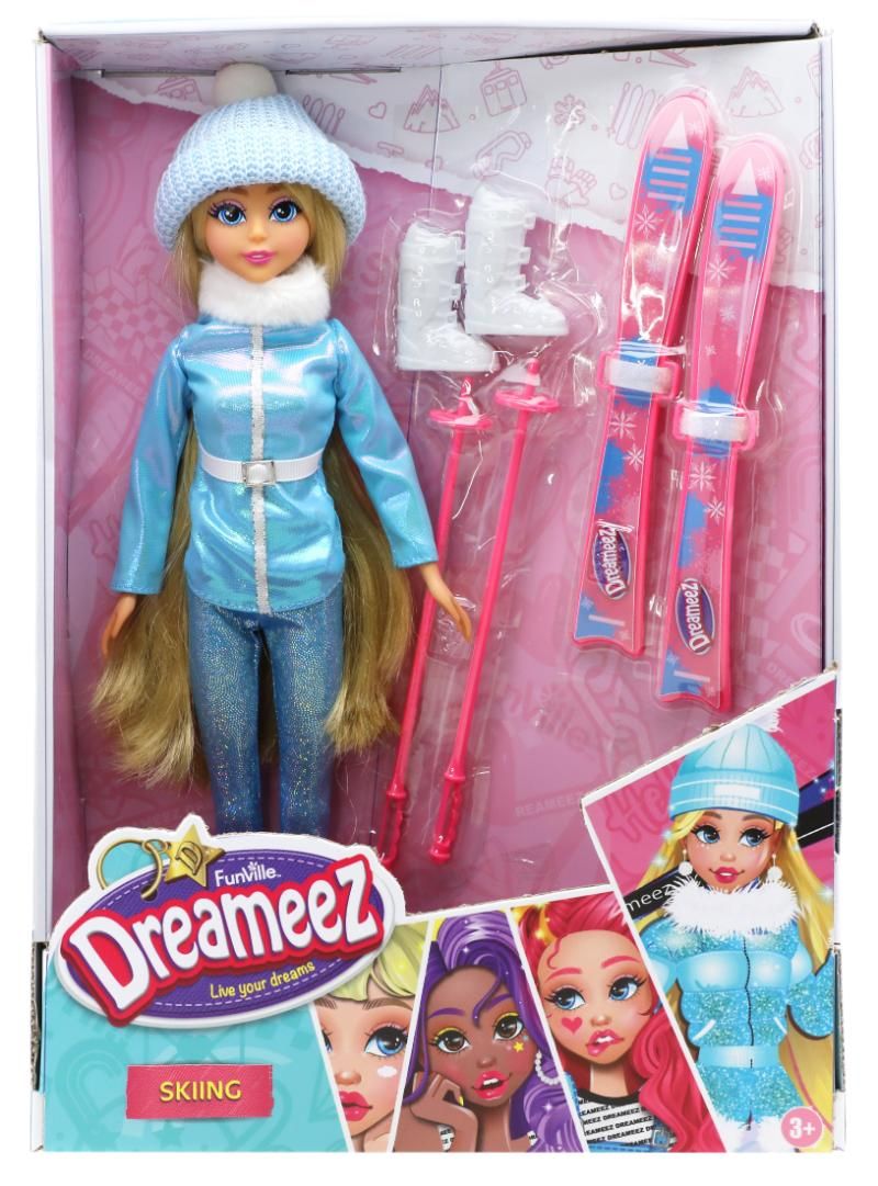 مجموعة تزلج دمى الأزياء من فنفيل - دريميز - 7 قطع