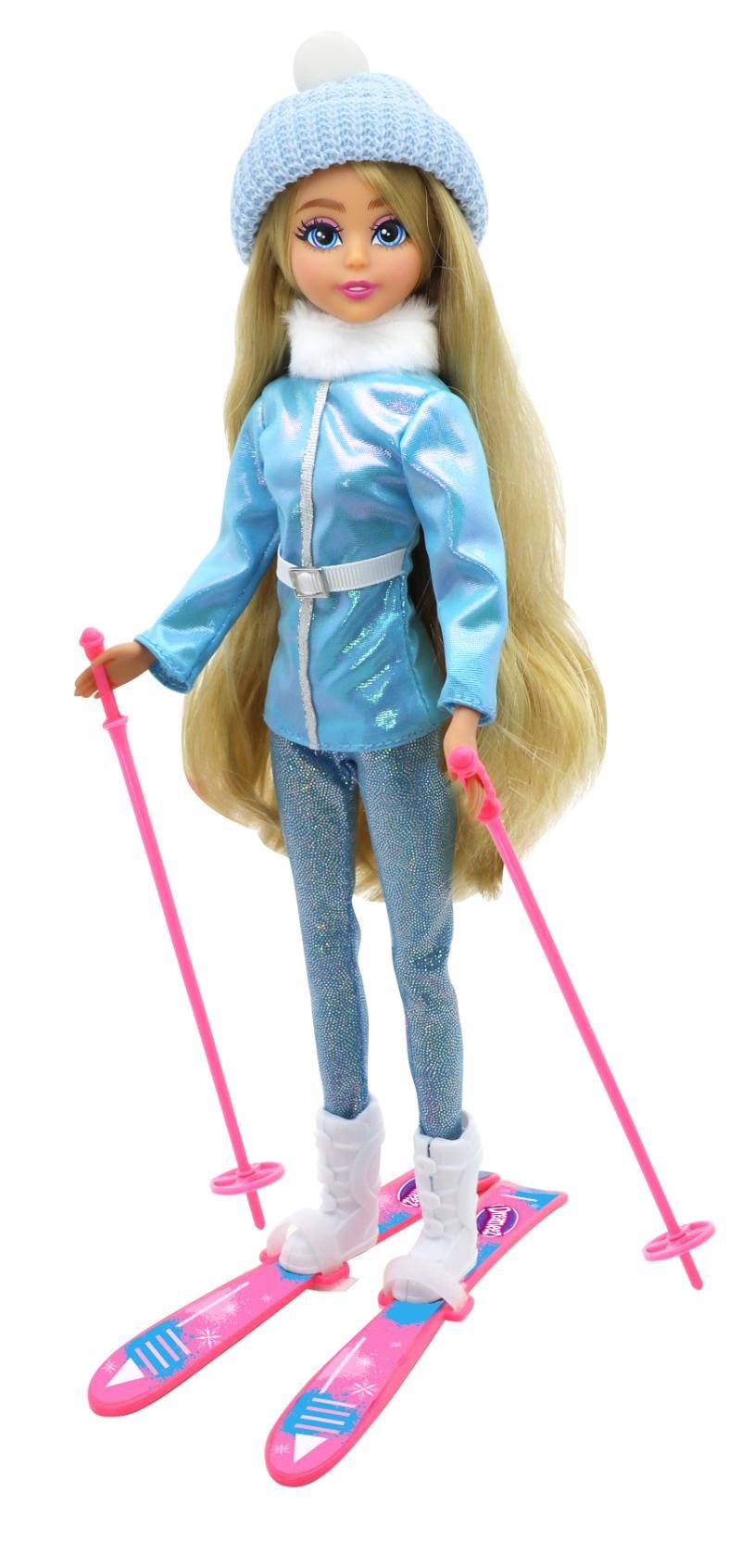 مجموعة تزلج دمى الأزياء من فنفيل - دريميز - 7 قطع