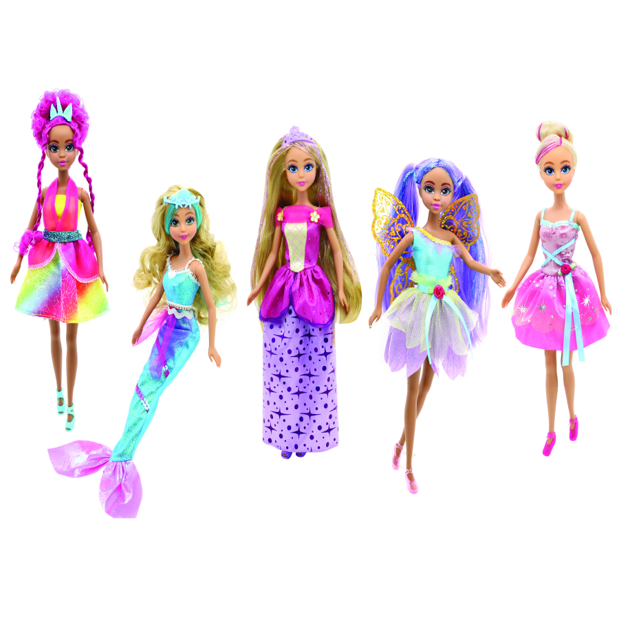 Funville - Dreameez Fantasy Dolls Set - 5 Pcs - 29 cm