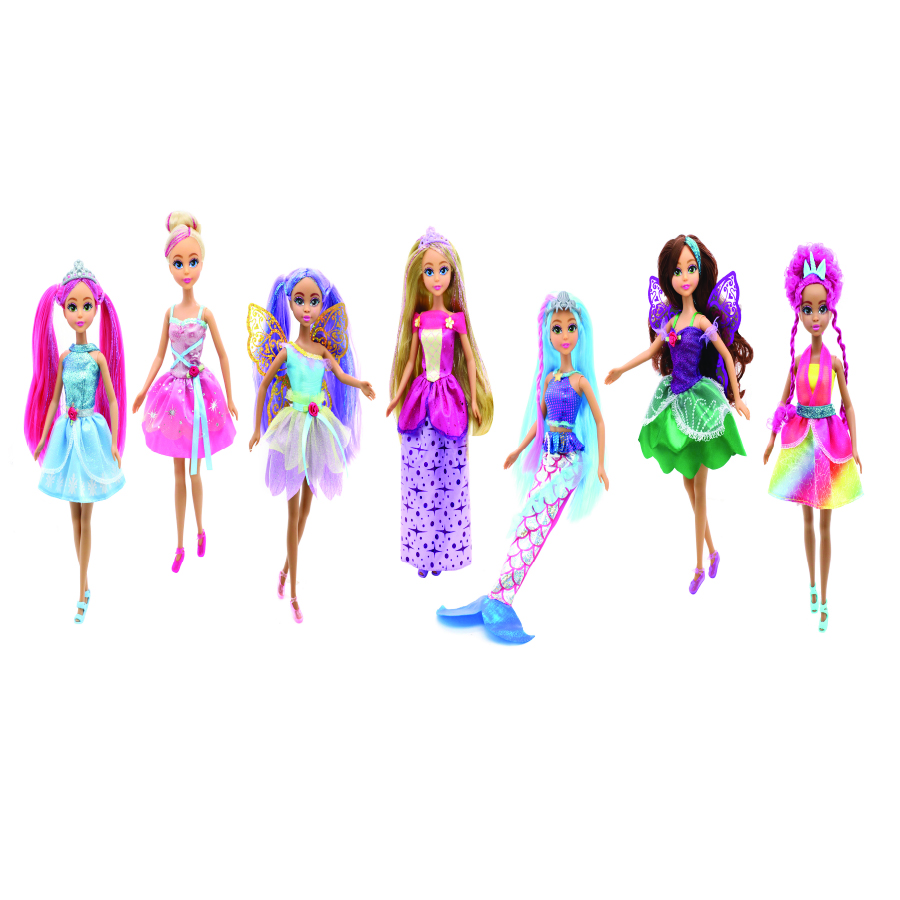 Funville - Dreameez Fantasy Dolls Set - 7 Pcs - 29 cm