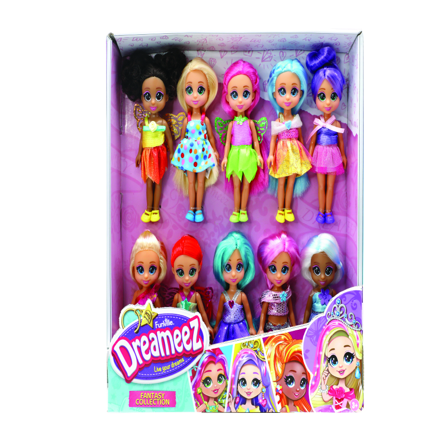 Funville - Dreameez Fantasy Dolls Set - 10 Pcs