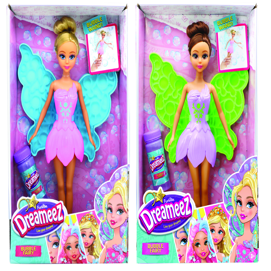 Funville - Dreameez Bubble Fairy Doll Playset - 29 cm - Style May Vary - 1 Pc