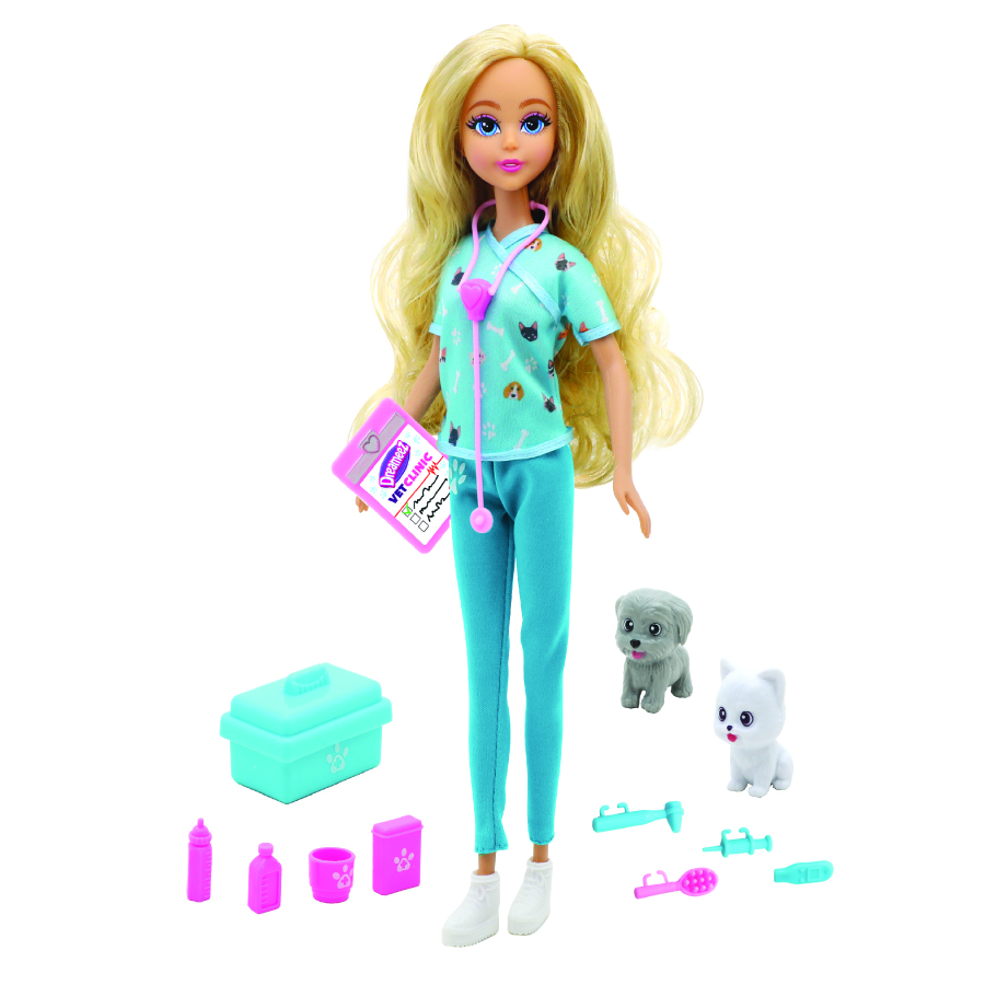 Funville - Dreameez Veterinary Clinic Dolls Playset - 29 cm