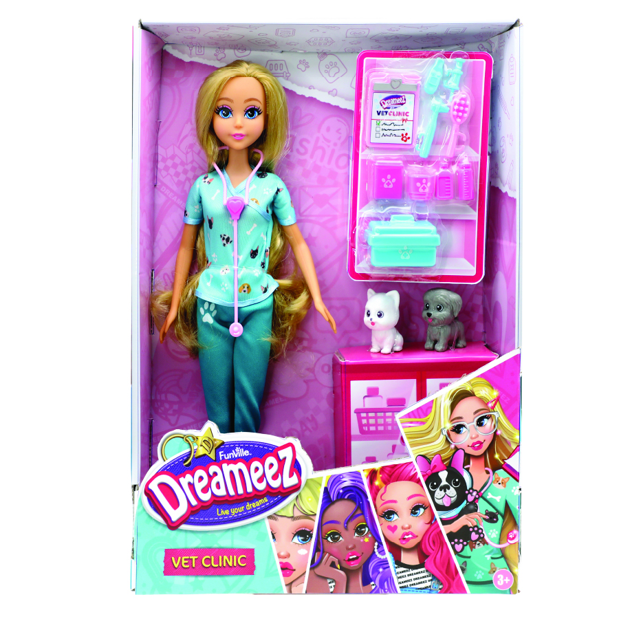 Funville - Dreameez Veterinary Clinic Dolls Playset - 29 cm