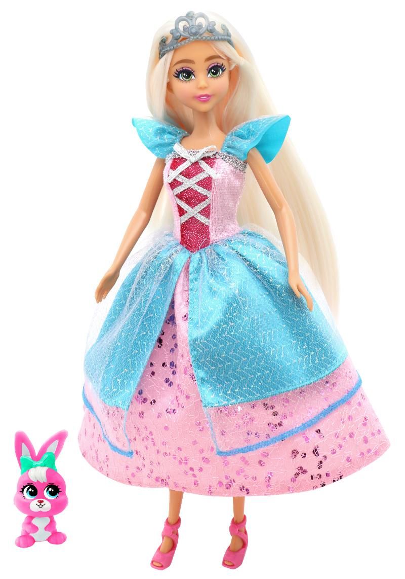 فنفيل - دمية الأميرة دريميز ديلوكس مع إكسسوارات أزياء - قد يختلف اللون والتصميم - قطعتان