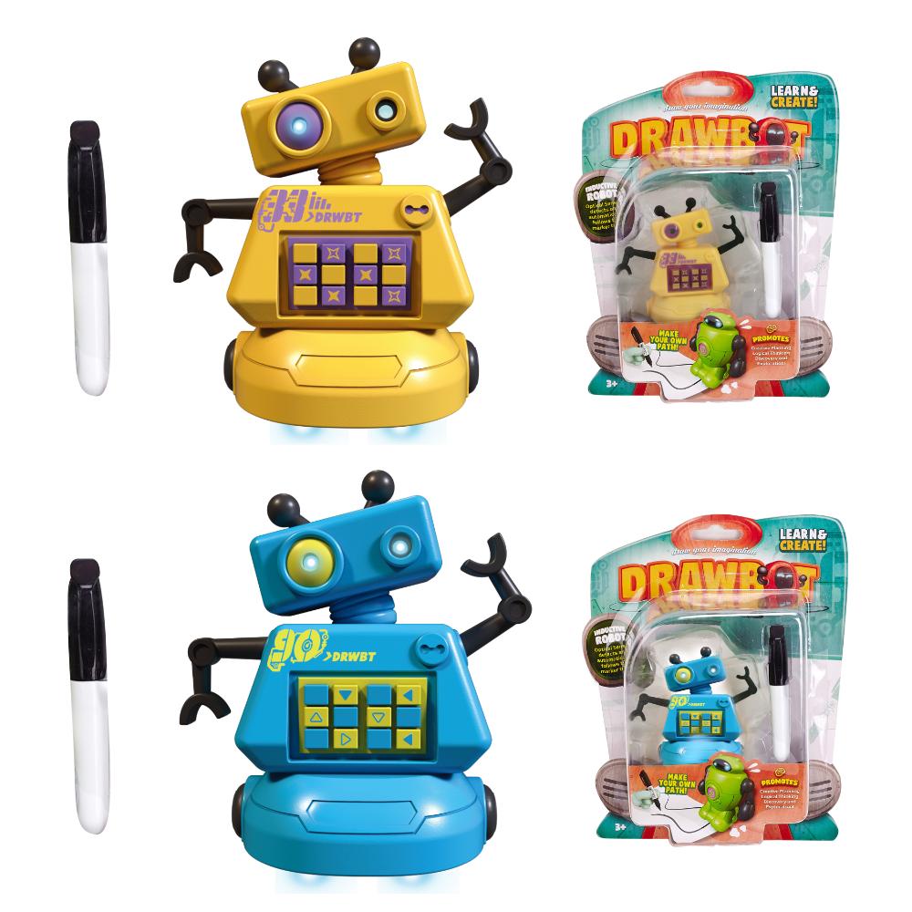 Sam Toys - Drawbot Line Tracker Robot Kids Toy - 1 Pc - Color May Vary