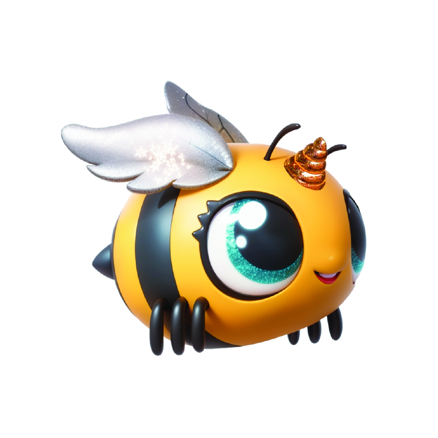 Eolo - Jiggly Interactivity Pet Bee Bug - Multicolor