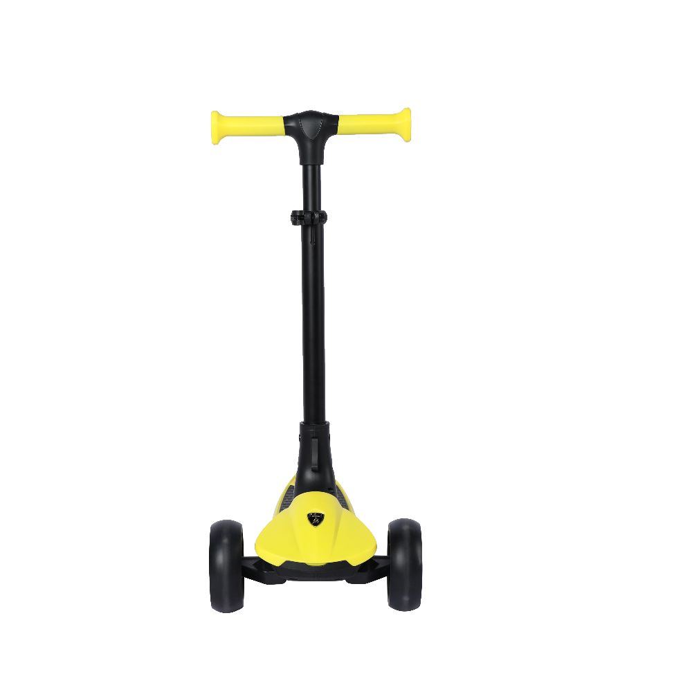 Lamborghini - 3-Wheel Kids Scooter With Adjut Height - Yellow