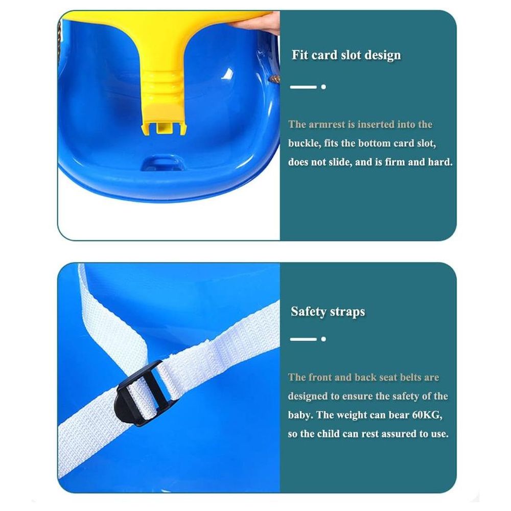 Mountpeak - Kid's Swing Seat with Safety Belt