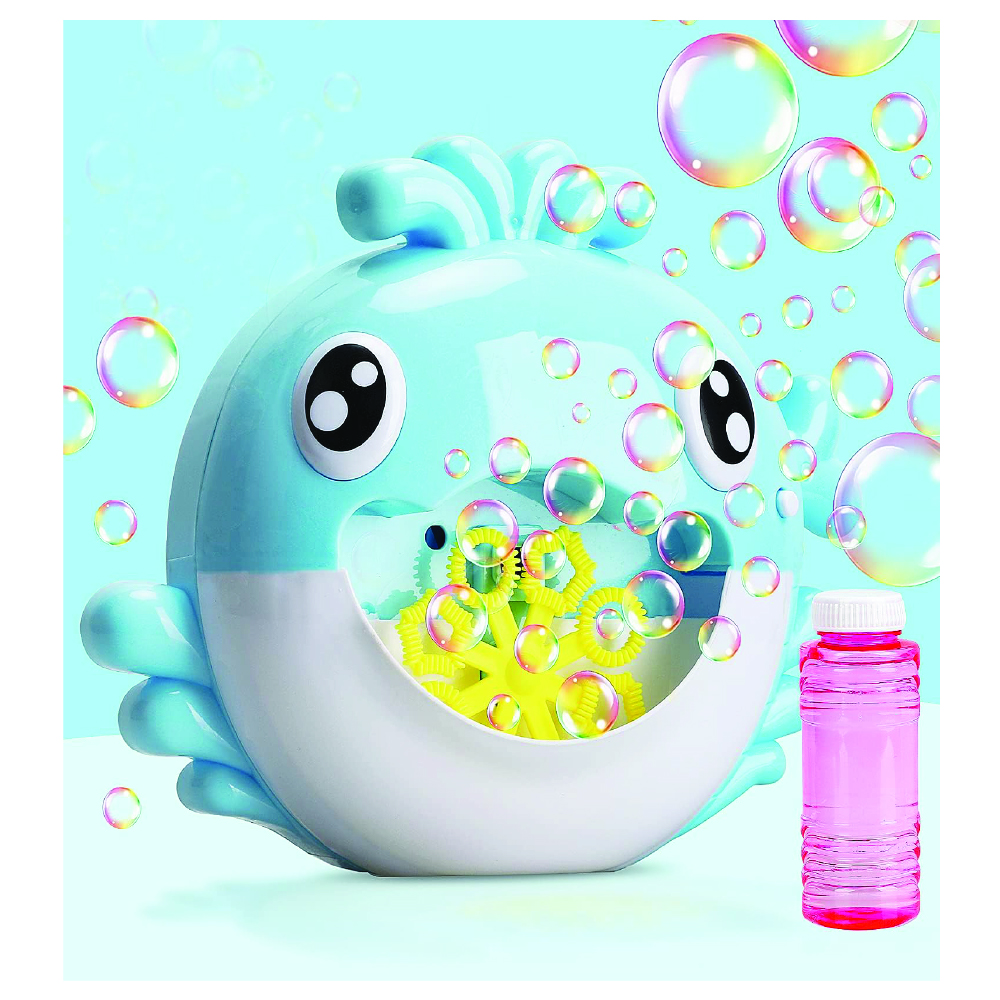 Sam Toys - Whale Bubble Machine With Light & Sounds - Battery Operated - Assorted