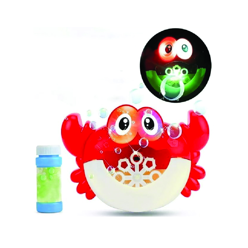 Sam Toys - Crab Bubble Machine - Red Liquid - Glowing Eyes - Music Sound