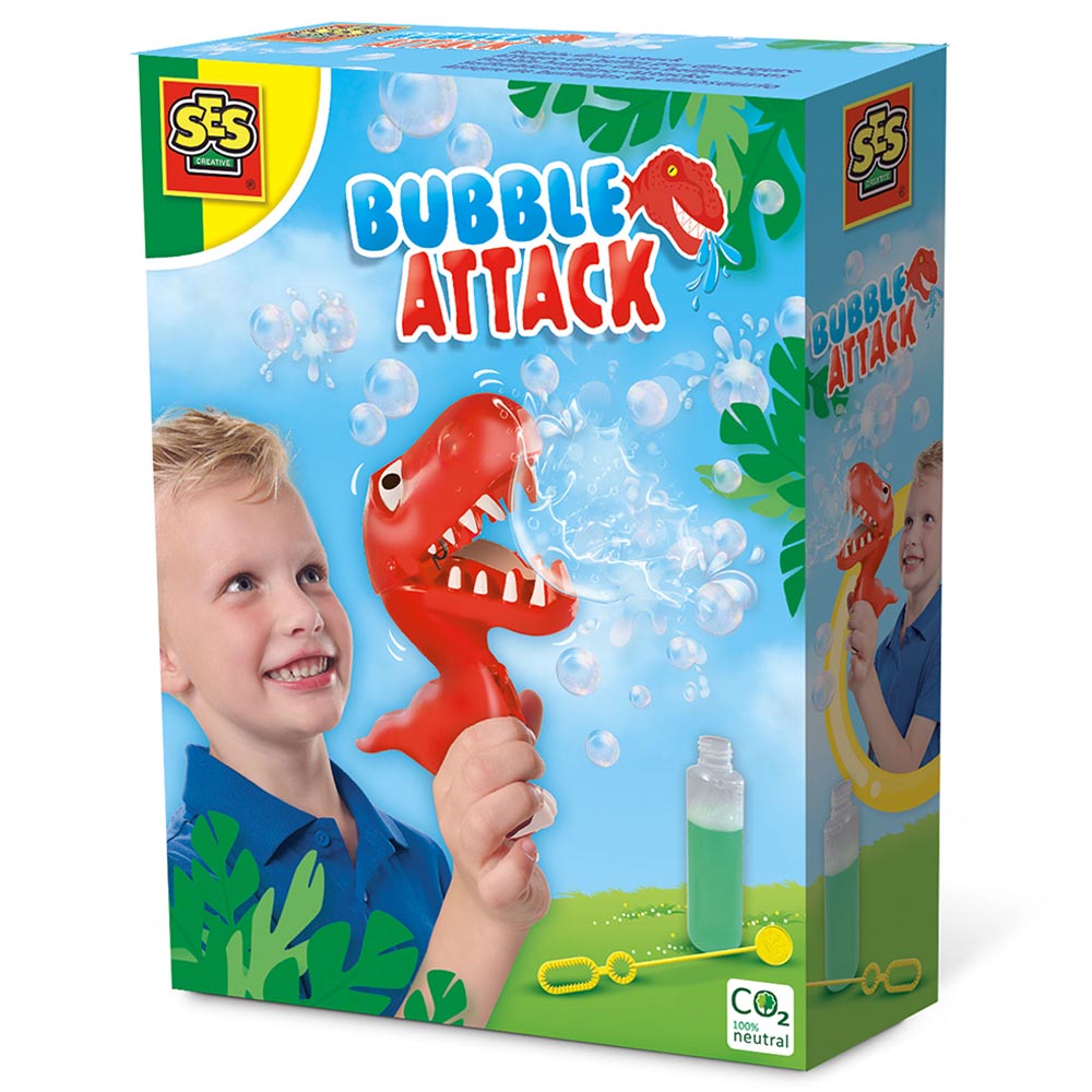 أس إي أس كريتف - لعبة فقاعات داينو أتاك مع محلول - 200 مل