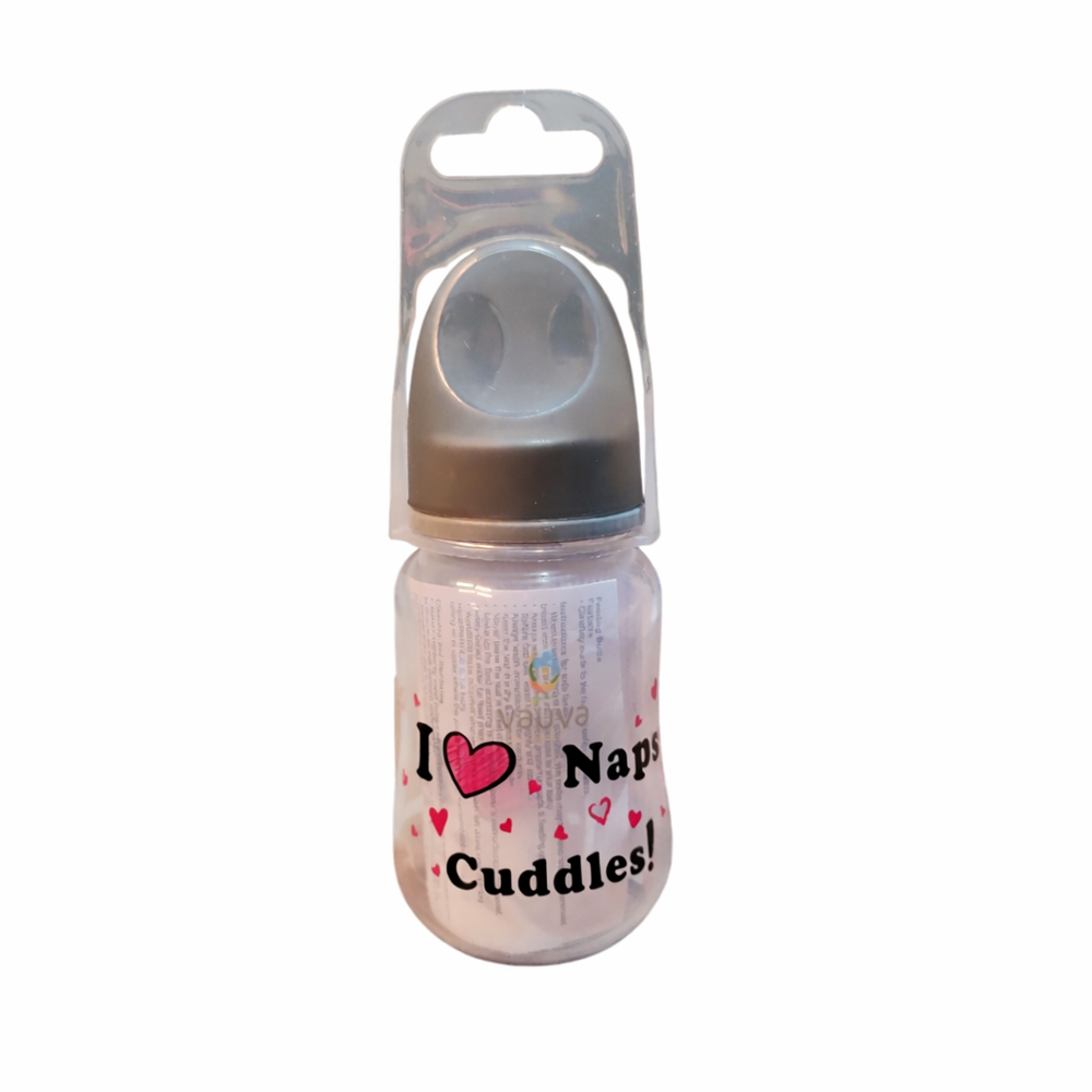 فوفا - رضّاعة قياسية ذات عنق ضيق - أسود - 125 مل