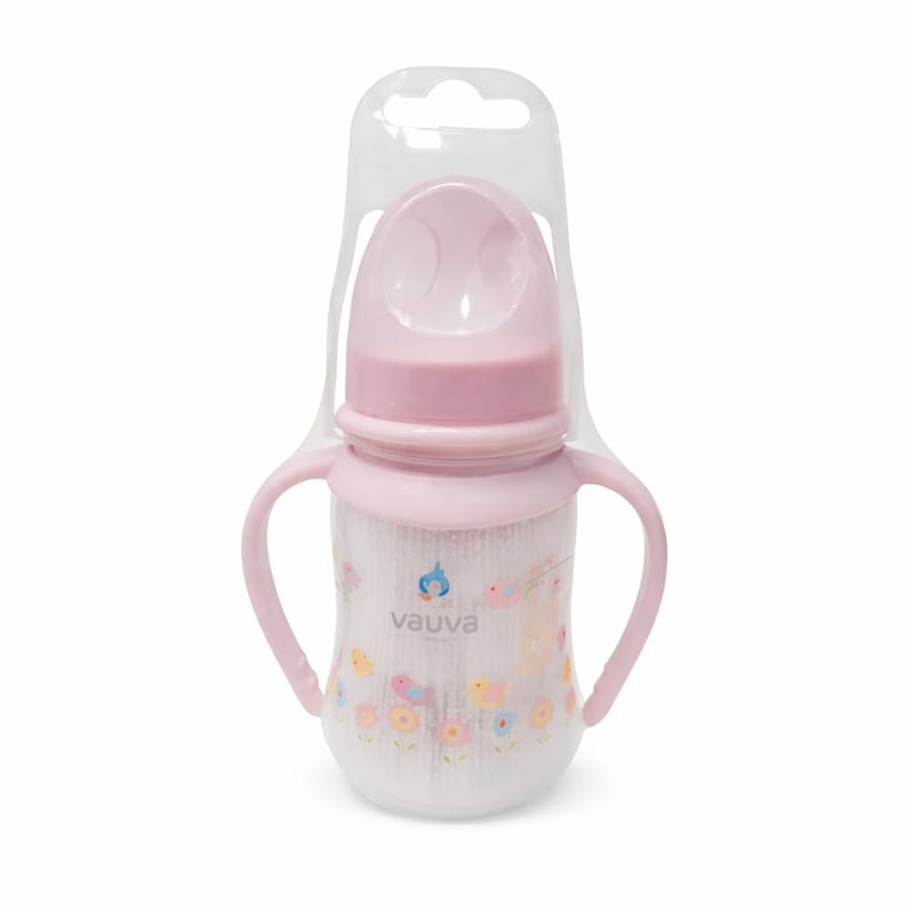 فاوفا - رضّاعة قياسية ذات عنق رفيع - وردي - 125 مل